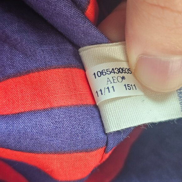 American Eagle Outfitters Trench Coat Womens Med Beige Double Breasted Belted - Picture 8 of 16